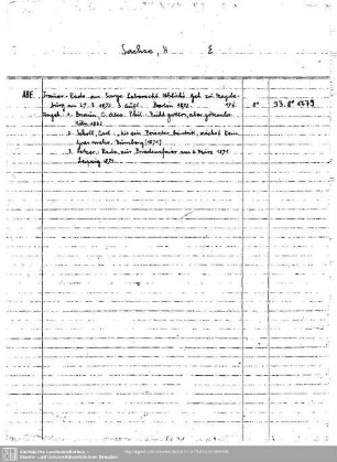 Sachs, H. E. (Sachse)