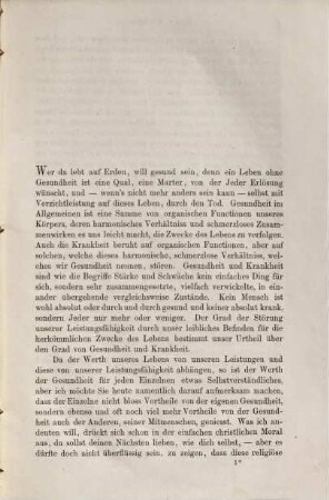 Über den Werth der Gesundheit für eine Stadt : 2 populäre Vorlesungen geh. am 26. u. 29. März 1873 im Verein für Volksbildung in München