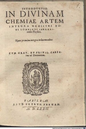 Introductio in divinam Chemiae artem