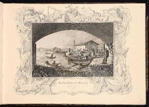 Der Kanalhafen von Nürnberg gegen Westen. - Nürnberg, Ludwigskanal, Hafen