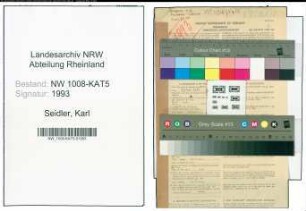 Entnazifizierung Karl Seidler , geb. 06.04.1897 (Baumeister)