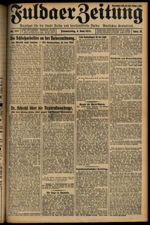 Ausgabe vom Donnerstag, den 04. Juni 1931.