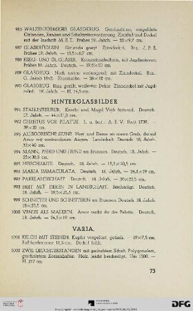 Varia (Nr. 1001-1080)