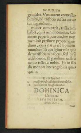 Dominica Cantate.