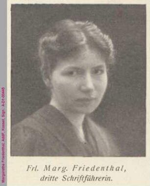 Porträt von Margarethe Friedenthal