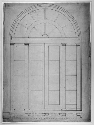 Kassel & Schönfeld & Mittelbau & Fenster / Portal