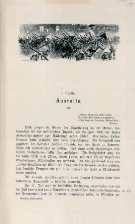 I. Kapitel. Ausreise