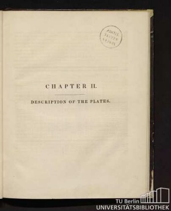 Chapter II. Description of the plates.