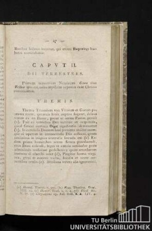 Caput II. Dii terrestres.