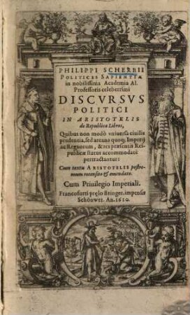 Phil. Scherbii Discursus politici in Aristotelis de Republica libros : [cum textu]