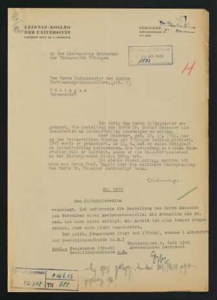 Leibniz-Kolleg an Akadem. Rat. 24.6.1948