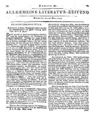 Gosch, J. L.: Philosophische Aphorismen über die Staatswirthschaft. Kopenhagen: Proft 1789