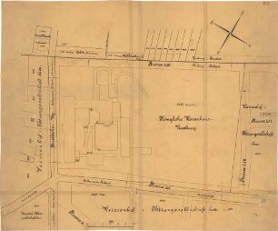 Fischer, Theodor; Stuttgart; Waisenhaus - Lageplan