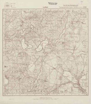 2745 Lychen, Topographische Karte 1:25000 (4cm - Karte)