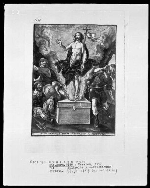 Passio unseres Herrn und Heilands Jesu Christi. Mit schönen Figuren geziert — Auferstehung Christi