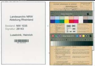 Entnazifizierung Heinrich Lusebrink , geb. 05.11.1893 (Bergangestellter)
