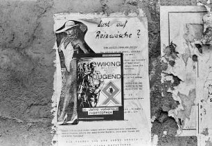 Deutsch-polnische Grenze. Görlitz. Plakat der rechtsextremen Wiking-Jugend Sachsen