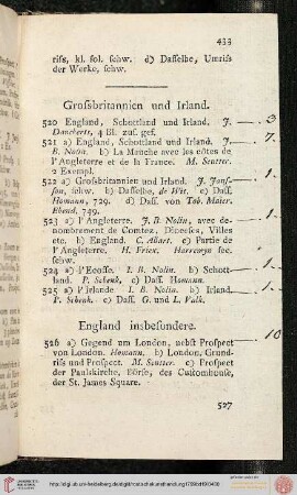 Grossbritannien und Irland (Nr. 520-525)