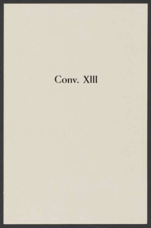 Convolut XIII