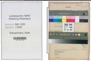 Entnazifizierung Ruth Schuermann , geb. 06.12.1921 (Sekretaerin)