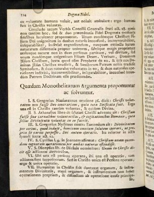 124-127, Quaedam Monothelitarum Argumenta proponuntur ac ...