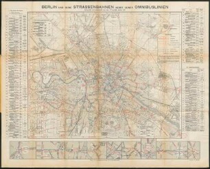 Straube's Neuester Plan: Berlin und seine Strassenbahnen nebst seinen Omnibuslinien