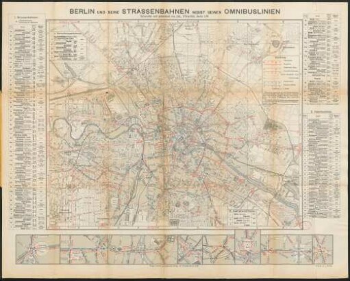 Straube's Neuester Plan: Berlin und seine Strassenbahnen nebst seinen Omnibuslinien