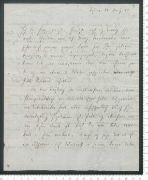 Brief von Ludolf Christian Treviranus an Adelbert von Chamisso