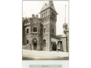 Die Bierbrauerei Friedrich Hoepfner in Karlsruhe. Die neue Brauerei mit Burghof - Pförtnerloge