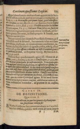 Caput IV. De Definitione.