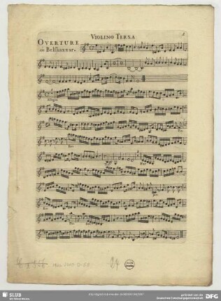 Belshazzar, HWV 61 <Ouvertüre>