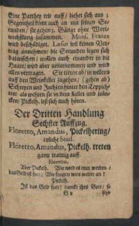 Sechster Auffzug.