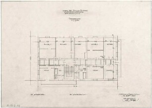 Gsaenger, Gustav; Hohenburg bei Lenggries (Bayern); Schlossschänke, Umbau - Wohnungseinbau (Grundriss OG)