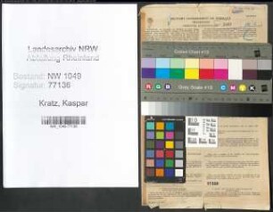 Entnazifizierung Kaspar Kratz , geb. 25.02.1902 (Maschinenbauer)