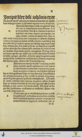 Liber dni. iohanis tritemii.