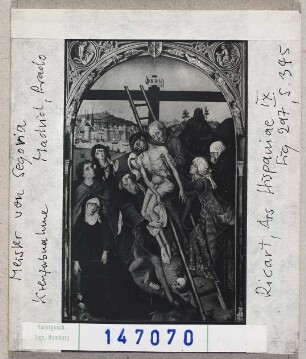 Meister von Segovia: Kreuzabnahme. Madrid, Prado