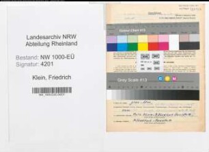 Entnazifizierung Friedrich Klein, geb. 17.02.1909 (Arbeiter)
