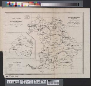 Gerichts-Eintheilung des Koenigreichs Bayern seit 1. Juli 1862