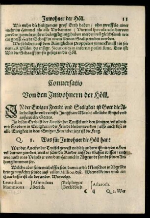 Conversatio Von den Inwohnern der Höll.