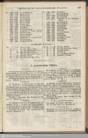 C. Armenärztliche Districte