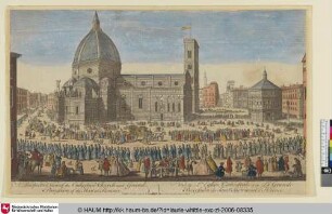 A Perspective View of the Cathedral Chruch and Grand Procession of the Host at Florence.