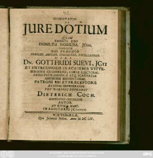 Disputatio De Iure Dotium