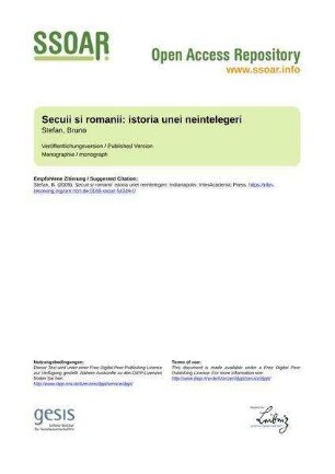 Secuii si romanii: istoria unei neintelegeri