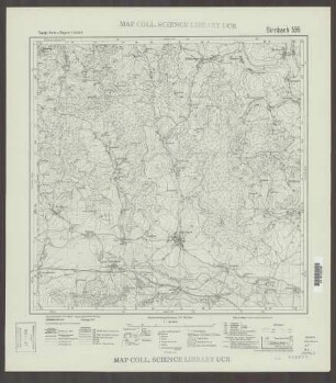 596 Birnbach ; Topographische Karte von Bayern 1:25.000 [Positionsblätter]
