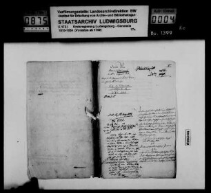 Periodische Berichte der Oberämter über die Geburten (Geburtsberichte) für 1836/37