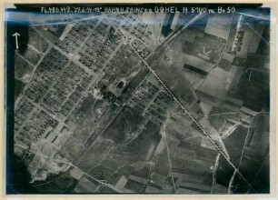 Foto des Bahnhofs von Sains-en-Gohelle (Luftbild)