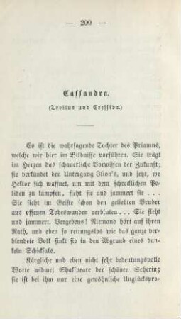 Cassandra. (Troilus und Cressida.)