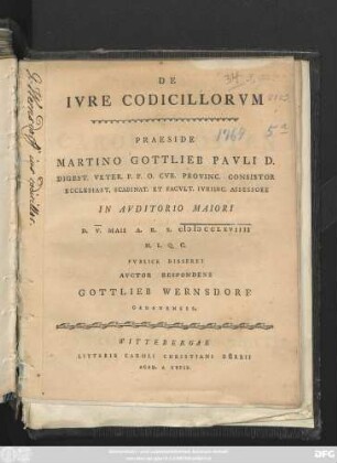 De Ivre Codicillorvm