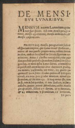De Mensibus Lunaribus.