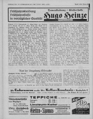 Aus der Umgebung Eisenachs